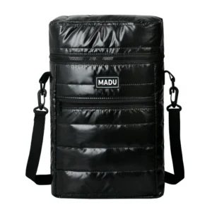 Bolso Mochila Matero 2 en 1 Tiana Negro Brillante