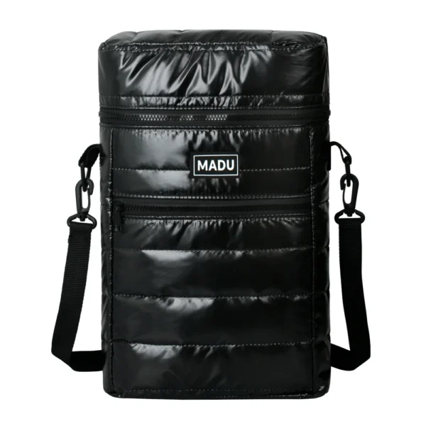 Bolso Mochila Matero 2 en 1 Tiana Negro Brillante